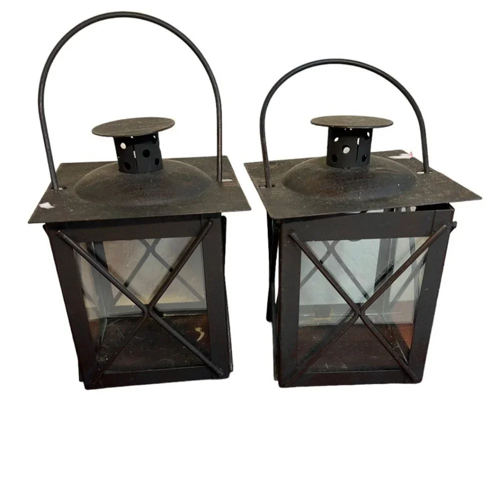 Artisan Crafted Metal Lantern Decoupaged with Sunflower Paper and  Hand Painted - Picture 10 of 12